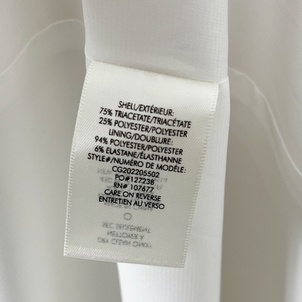 Alice + Olivia Paulette One Shoulder Satin Crepe Fitted Gown 8 NWT Off White - Picture 7 of 15